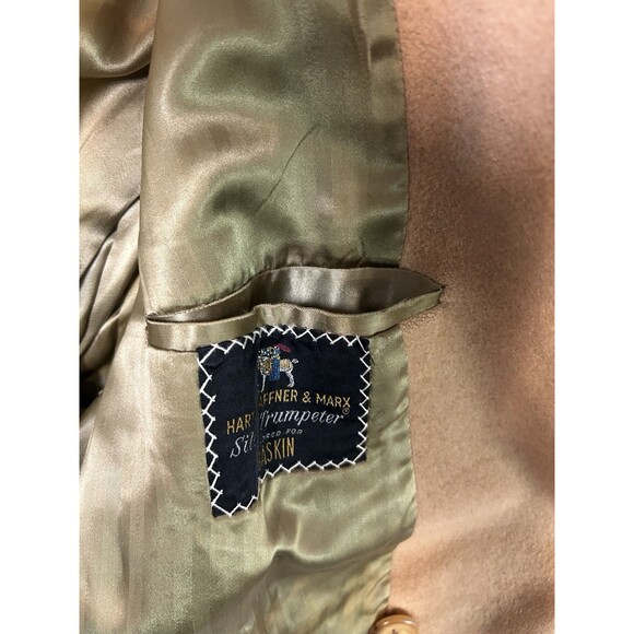 VTG Silver Trumpeter By Hart Schaffner Marx Women's S? 100% Camel Coat Classic - Picture 6 of 10